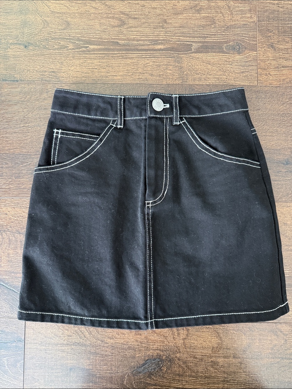 STAUD Jean Mini Skirt